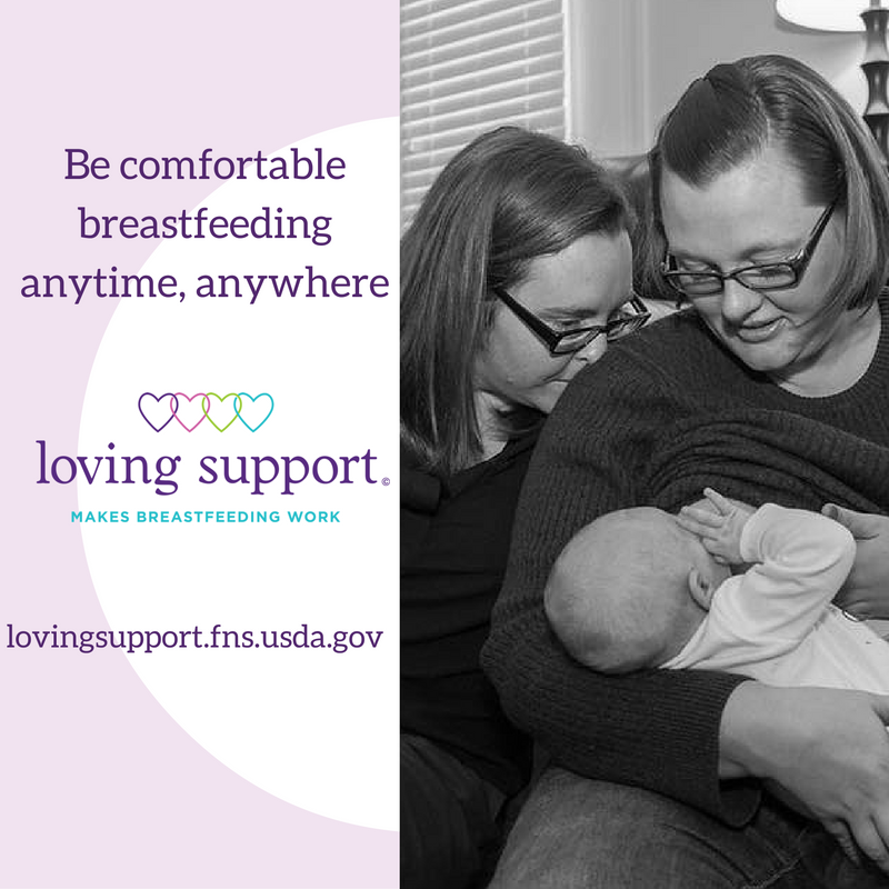 Be comfortable breastfeeding anytime, anywhere
