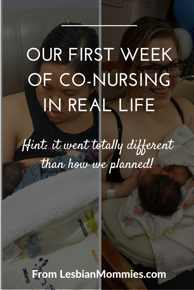 Our first week of co-nursing in real life